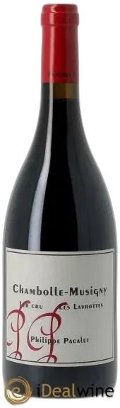 photos du vin Chambolle-Musigny 1er Cru les Lavrottes Philippe Pacalet 2020