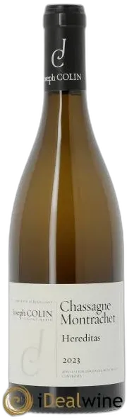 photo du vin Chassagne-Montrachet Héréditas Joseph Colin 2023