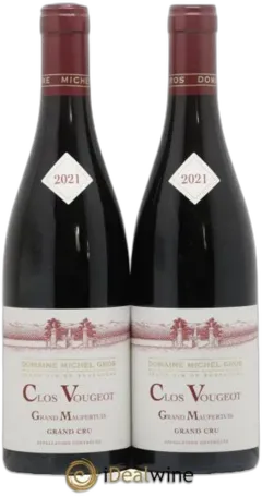 photos du vin Clos de Vougeot Grand Cru Grand Maupertuis Michel Gros 2021
