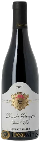 photo du vin Clos de Vougeot Grand Cru Hubert Lignier 2018