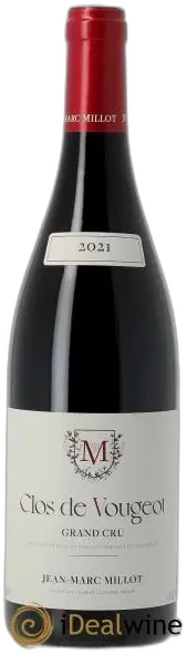 illustration du vin Clos de Vougeot Grand Cru Jean-Marc Millot 2021