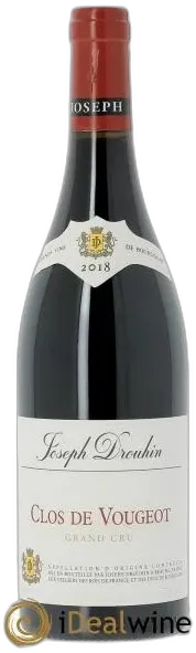 vue du vin Clos de Vougeot Grand Cru Joseph Drouhin 2018