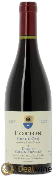photo du vin Corton Grand Cru Follin-Arbelet 2023