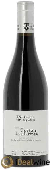 illustration du vin Domaine des Croix, les Grèves 2022 Rouge