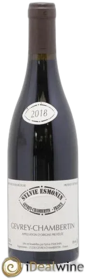 illustration du vin Gevrey-Chambertin Sylvie Esmonin 2018