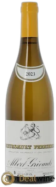 photo du vin Meursault 1er Cru Perrières Albert Grivault 2023