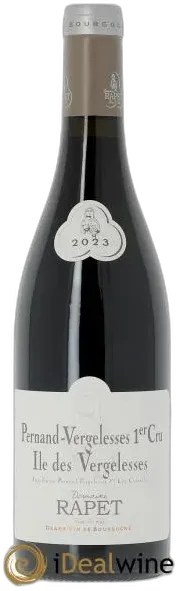 illustration du vin Pernand-Vergelesses 1er Cru Ile de Vergelesses Rapet Père & Fils 2023