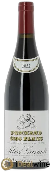 image du vin Pommard 1er Cru Clos Blanc Albert Grivault 2022