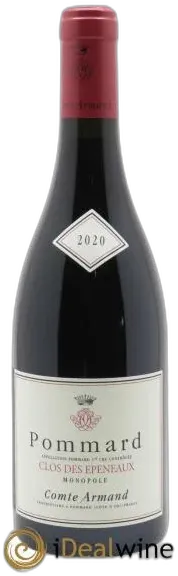 capture du vin Comte Armand Pommard 1er Cru Clos des Epeneaux 2020