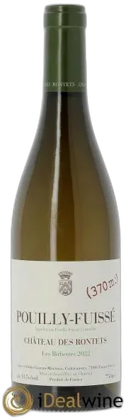 photos du vin Pouilly-Fuissé les Birbettes Château des Rontets 2022