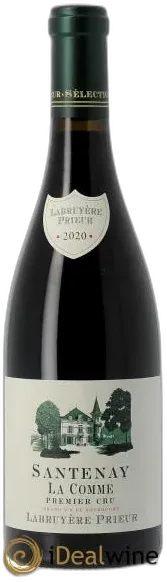 photo du vin Santenay 1er Cru la Comme Labruyere-Prieur 2020