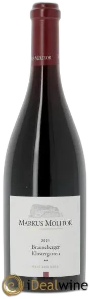 photo du vin Pinot Noir Markus Molitor Brauneberger Klostergarten °° 2021