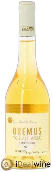 photo du vin Tokaj Aszu 5 Puttonyos Oremus by Vega Sicilia