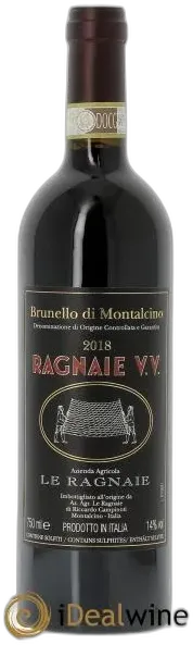 capture du vin Brunello di Montalcino Docg Vecchie Vigne le Ragnaie