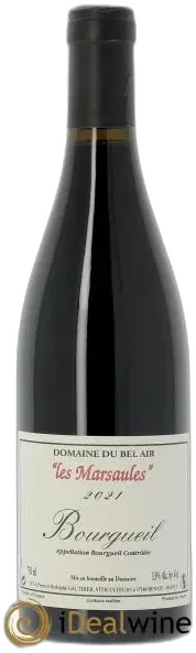 image du vin Bourgueil Marsaules Domaine du Bel Air