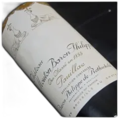 aperçu du vin Château Mouton Baronne 1976 bg Ela