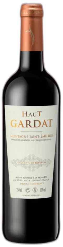 photo du vin Aoc Montagne-Saint-Émilion Haut Gardat 2018