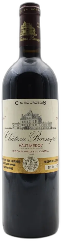 photo du vin Château Barreyres 2007