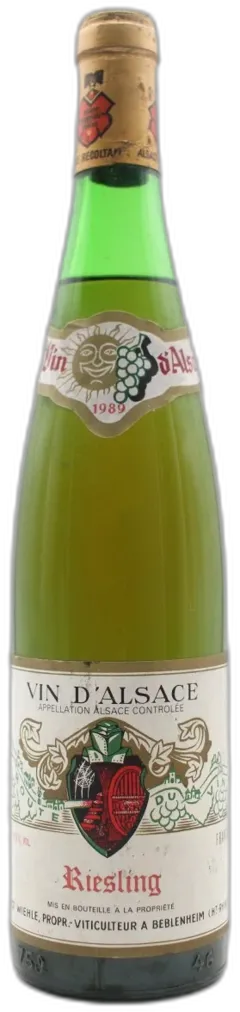 image du vin Riesling 1989 Domaine Ernest Wiehle
