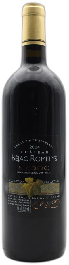 photo du vin Château Béjac Romelys 2004