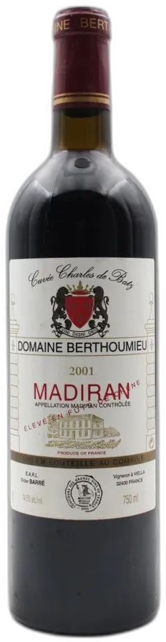 photo du vin Domaine Berthoumieu "Cuvée Charles de Batz" 2001