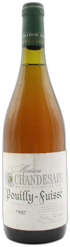 vue du vin Pouilly-Fuissé 1997 Maison Chandesais