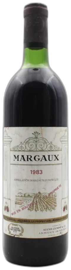 vue du vin Margaux 1983 du Château Lascombes