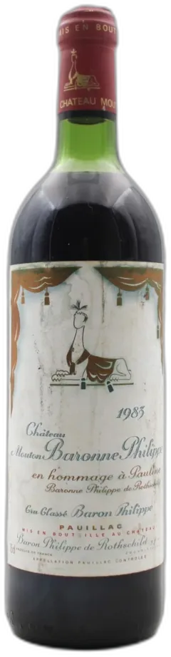 photo du vin Château Mouton Baron Philippe 1983