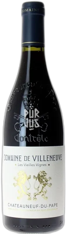 illustration du vin Châteauneuf du Pape "les Vieilles Vignes" Domaine de Villeneuve