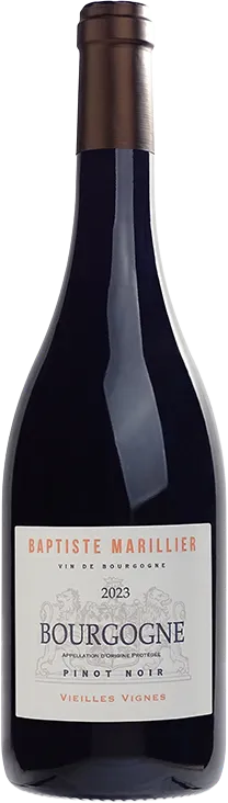 image du vin Pinot Noir Vieilles Vignes Baptiste Marillier 2023