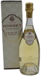 vue du vin Champagne Gosset "Grand Blanc de Blancs" Etui Champagne Blanc