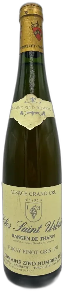 photos du vin Domaine Zind Humbrecht Pinot Gris Rangen de Thann Clos Saint Urbain 1991 Alsace France