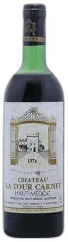 vue du vin Château la Tour Carnet Haut-Médoc 4ème Grand Cru Classé 1976