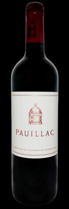 vue du vin Pauillac "de Latour" 2016