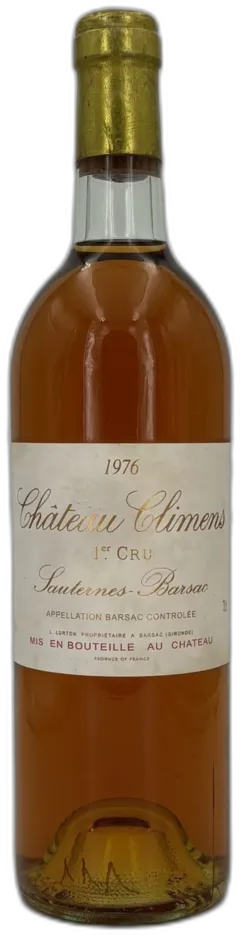 photo du vin Château Climens 1976 Barsac Sauternes) 1er Grand Cru Classé