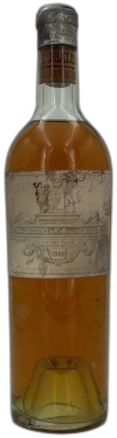 photo du vin Château Filhot 1926 Sauternes 2ème Grand Cru Classé