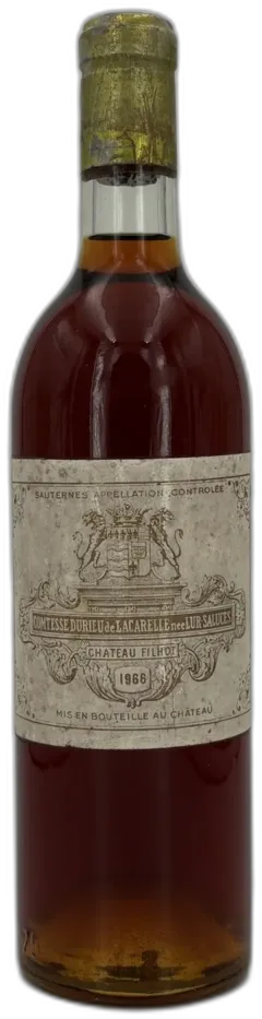 illustration du vin Château Filhot 1966 Sauternes 2ème Grand Cru Classé