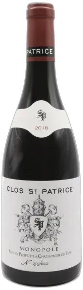 photo du vin Clos st Patrice Monopole Châteauneuf du Pape 2018