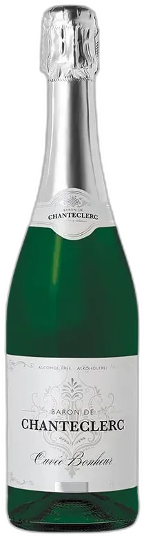 image du vin Mousseux Blanc Baron de Chanteclerc Sans Alcool Cuvée Bonheur