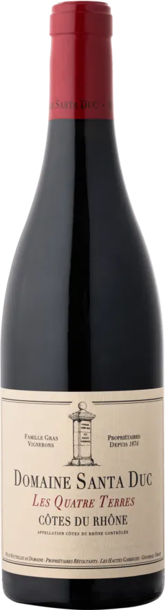 photo du vin côtes du Rhône les Quatre Terres