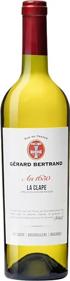 image du vin la Clape Héritage an 1650 Blanc 2024 Gérard Bertrand
