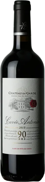 photo du vin Château du Garde Côtes de Bordeaux Cuvée Antonio Rouge 2015