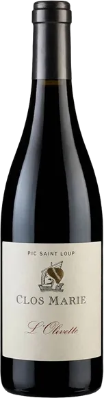 photos du vin Pic Saint-Loup l’Olivette Rouge 2023 Clos Marie