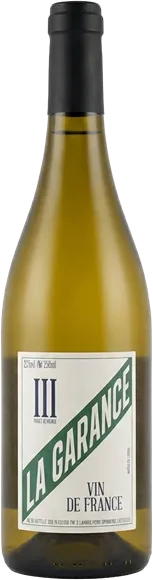 vue du vin Licence Iii Blanc Domaine de la Garance