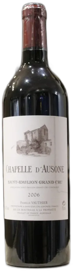 photo du vin Saint Emilion Grand Cru 2006 Chapelle Ausone