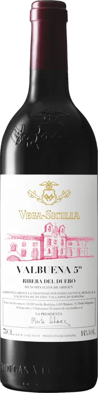 photo du vin Vega Sicilia Valbuena Ribera Del Duero Espagne Rouge 2020