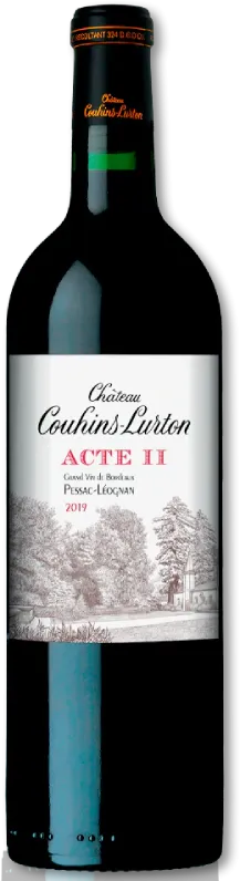 photo du vin Château Couhins-Lurton Acte ii Pessac-Léognan Rouge 2019