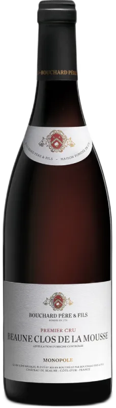 vue du vin Bouchard Père et Fils Beaune Premier Cru Clos de la Mousse Rouge 2021