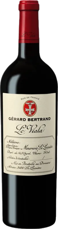 vue du vin Gérard Bertrand le Viala Minervois la Livinière Rouge 2023