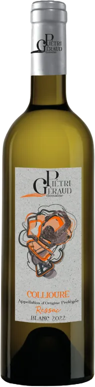 photo du vin Domaine Pietri-Géraud Ressac Collioure Blanc 2023